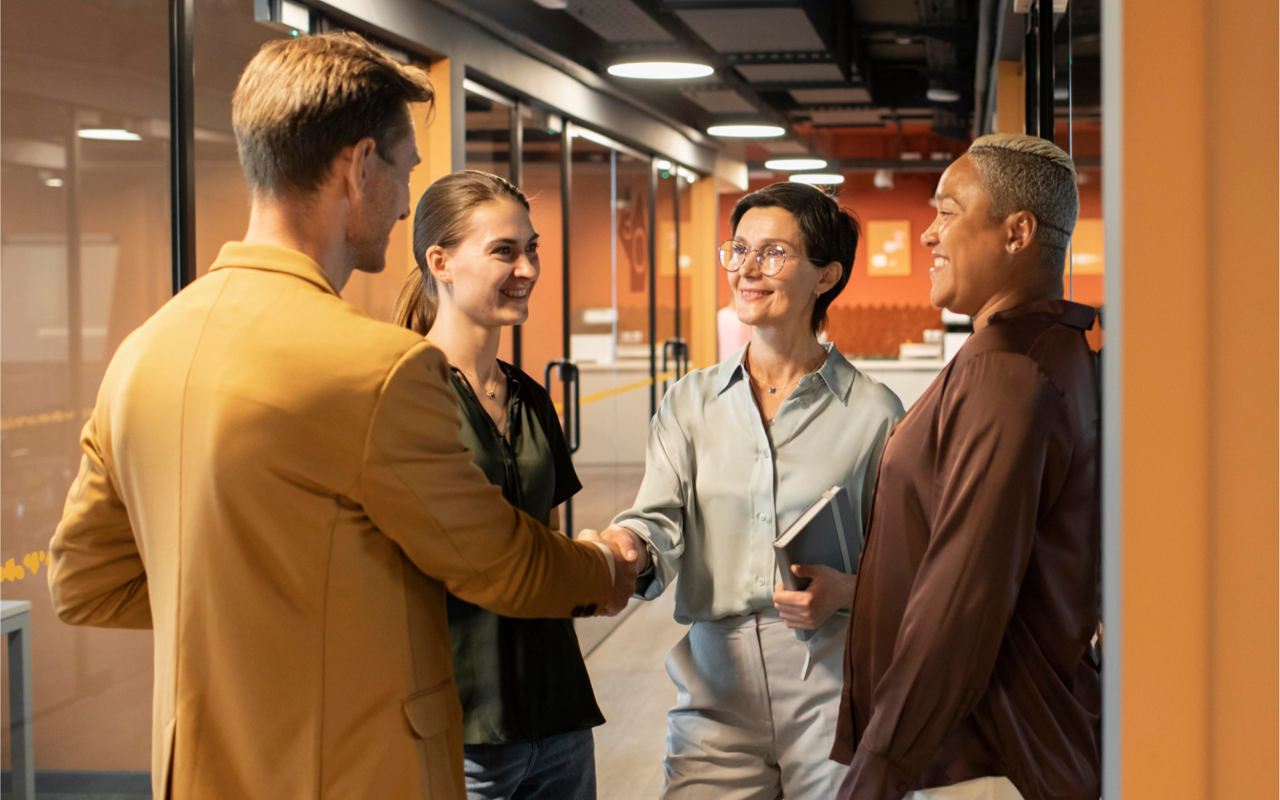 Mennesker, der netværker