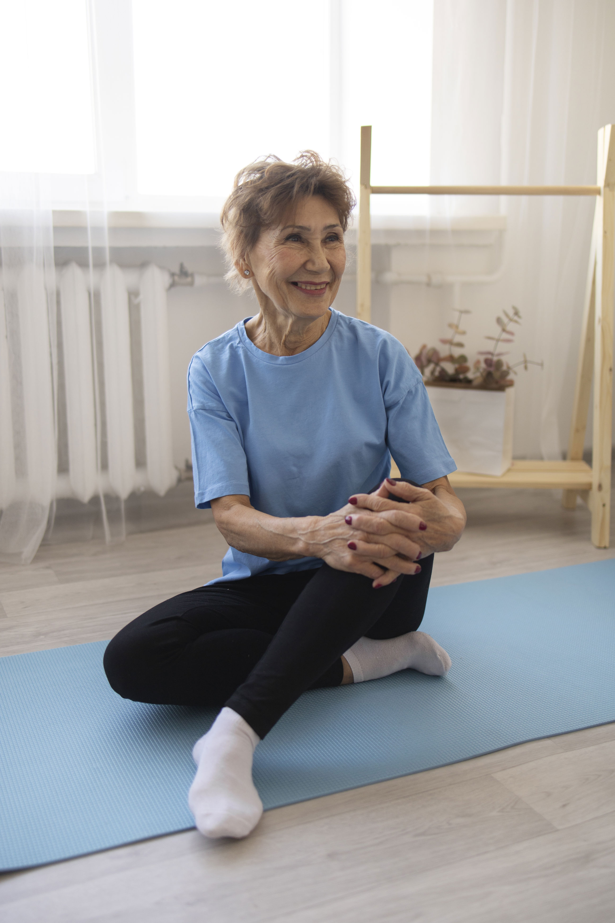 Kvinde træner i center