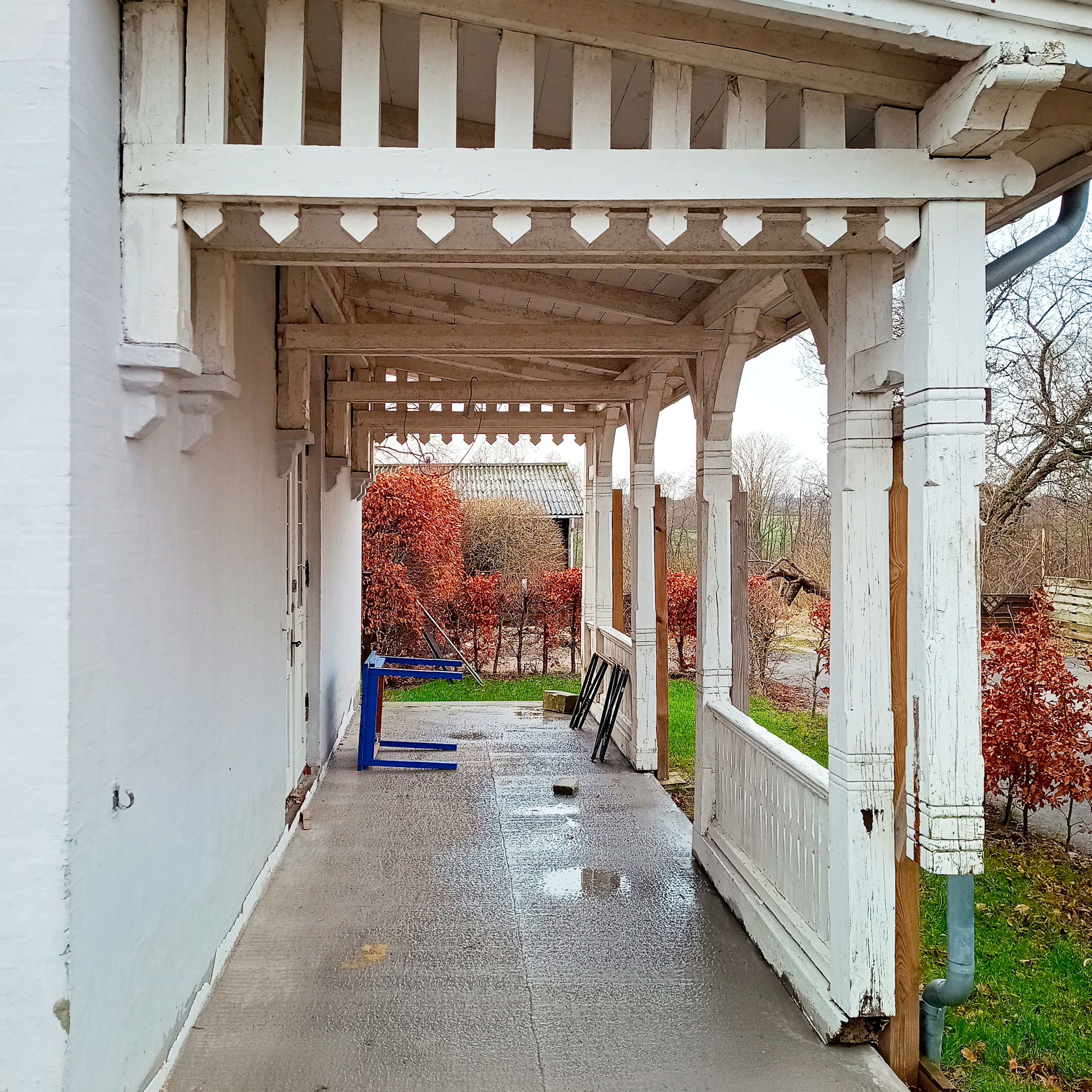 Verandaen, som den så ud før renoveringen.