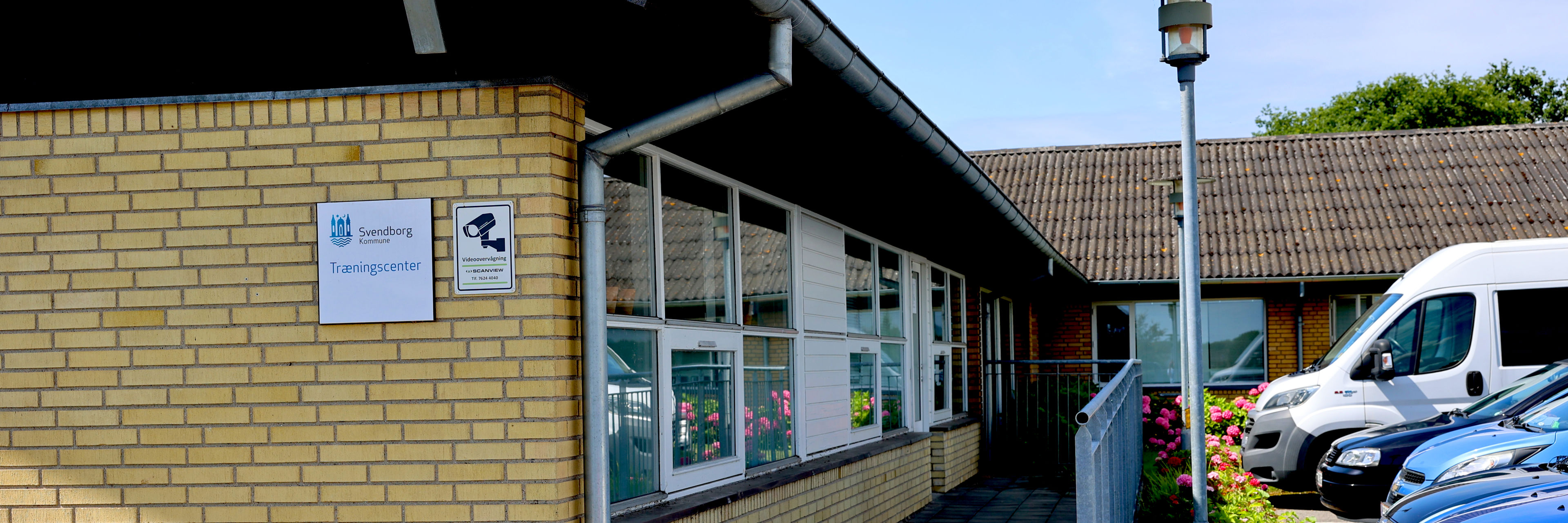 Foto af indgang til Tåsinge Træningscenter