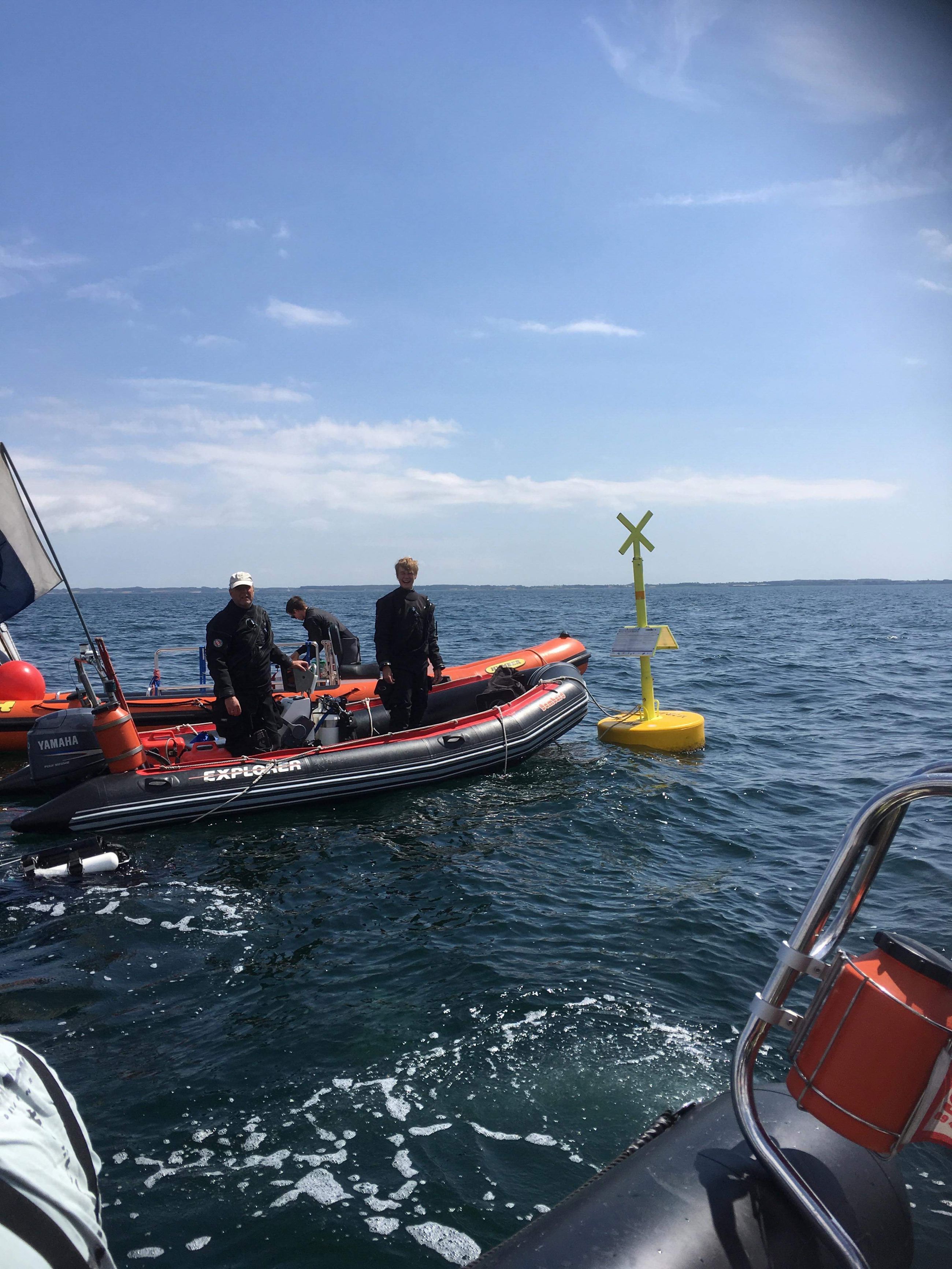 Lokale dykkere på tur