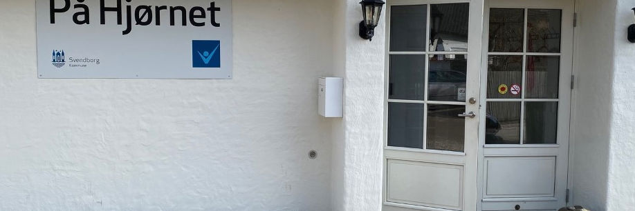 Indgang til værestedet På Hjørnet
